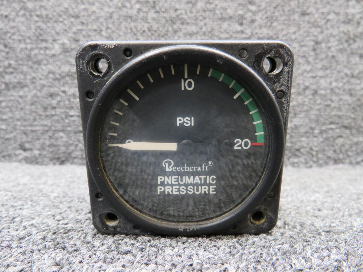 Beechcraft Parts B-410-1 (Alt: 50-380105-1) Beechcraft Pneumatic Pressure Gauge (Cloudy Screen)