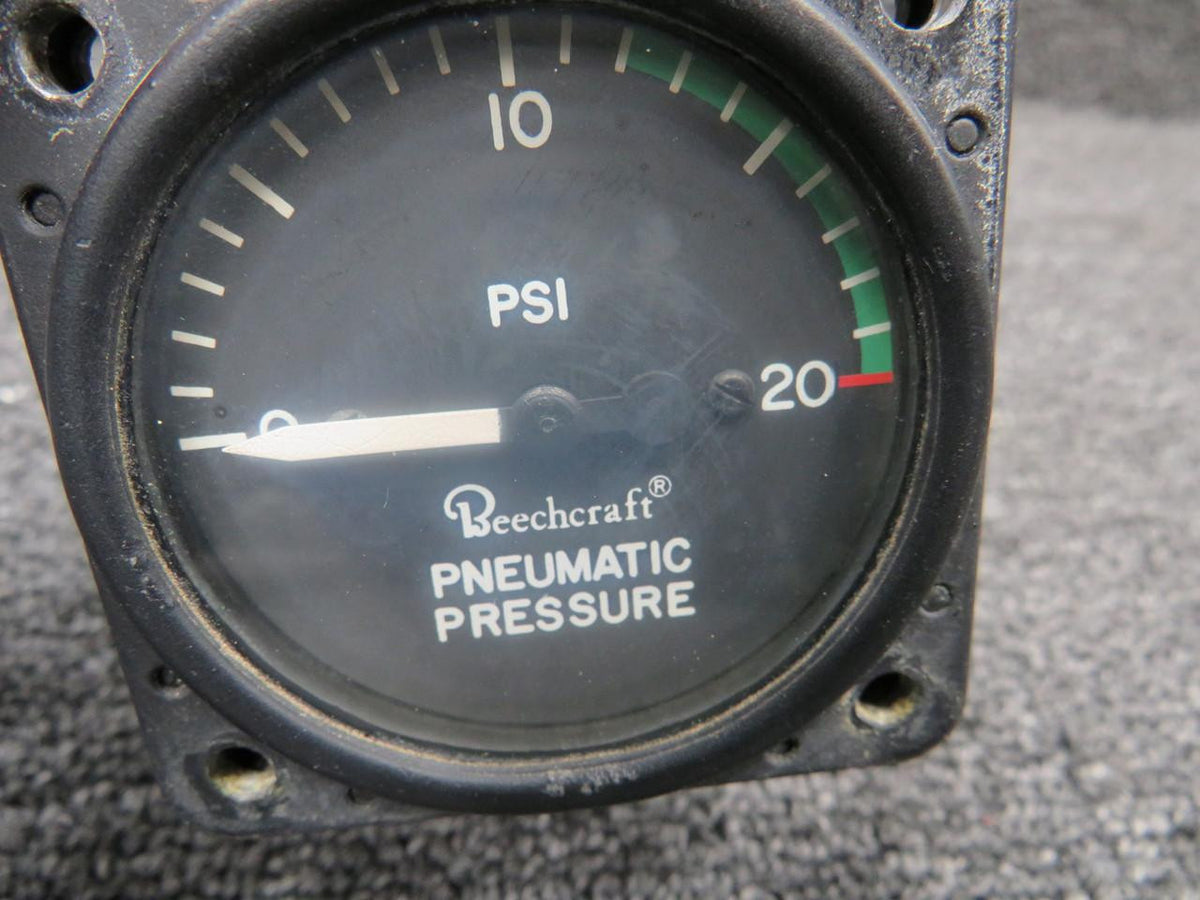Beechcraft Parts B-410-1 (Alt: 50-380105-1) Beechcraft Pneumatic Pressure Gauge (Cloudy Screen)