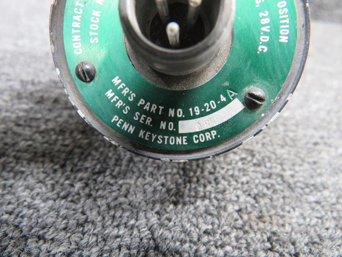 Penn Keystone 19-20-4A (Alt: 50-380028) Penn Keystone Wing Flaps Position Indicator (28V)