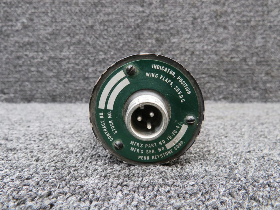 Penn Keystone 19-20-4A (Alt: 50-380028) Penn Keystone Wing Flaps Position Indicator (28V)