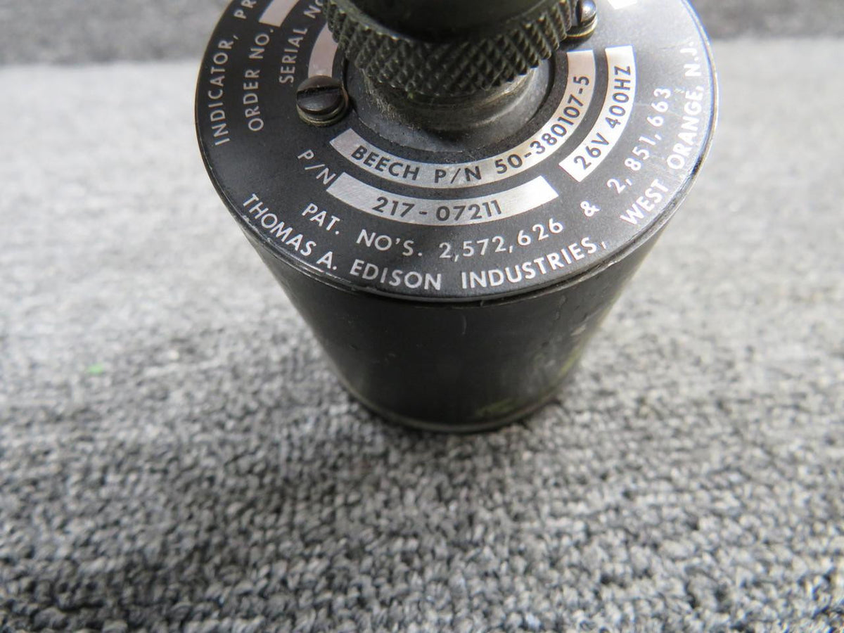 Edison 217-07211 (Alt: 50-380107-5) Edison Torque Pressure Indicator Volts: 26