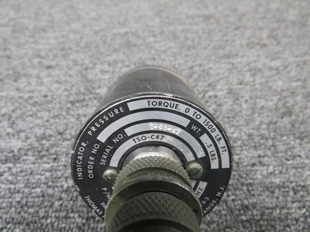 Edison 217-07211 (Alt: 50-380107-5) Edison Torque Pressure Gauge (Faded Indications)