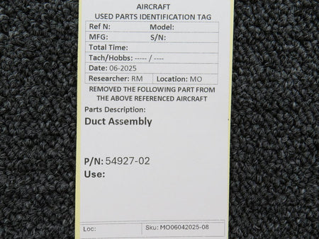 No Brand 54927-02 Duct Assembly