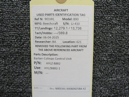 Barber-Colman HYLZ-8882 (Alt: HYLZ8882-1) Barber-Colman Control Unit