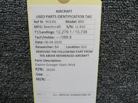 Dayton-Granger 16165 Dayton Granger Static Wick