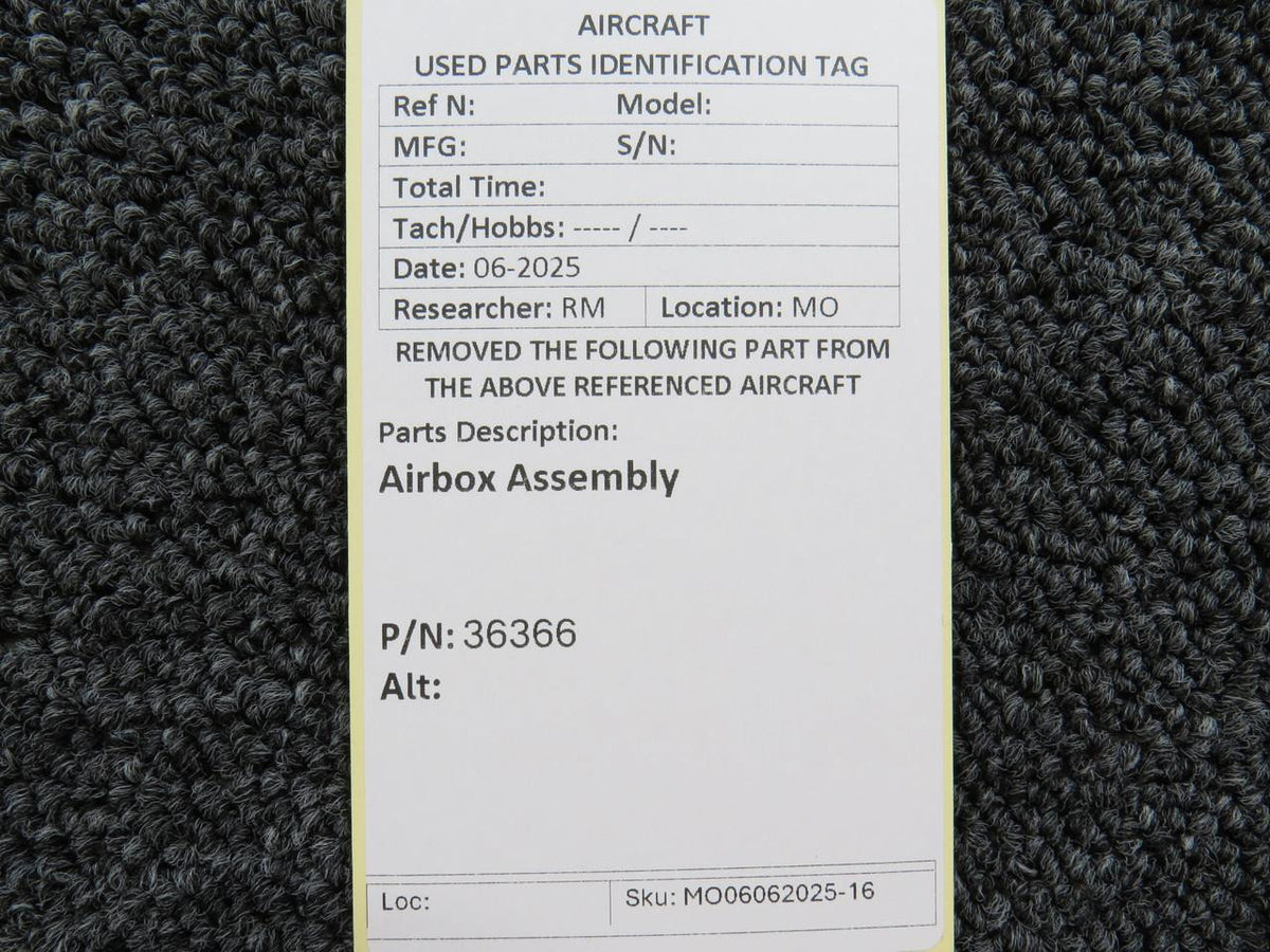 No Brand 36366 Airbox Assembly