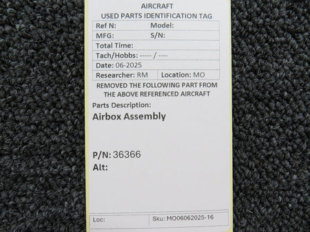 No Brand 36366 Airbox Assembly