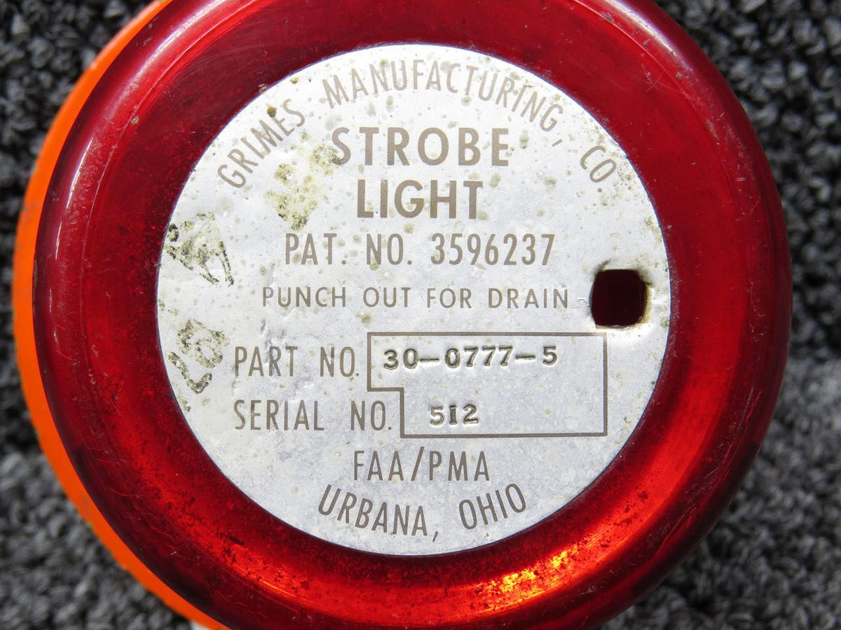 Grimes 30-0777-5 Hughes 500C Grimes Strobe Light Assembly