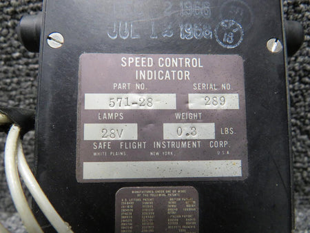 Safe Flight 571-28 Safe Flight Speed Control Indicator 28V