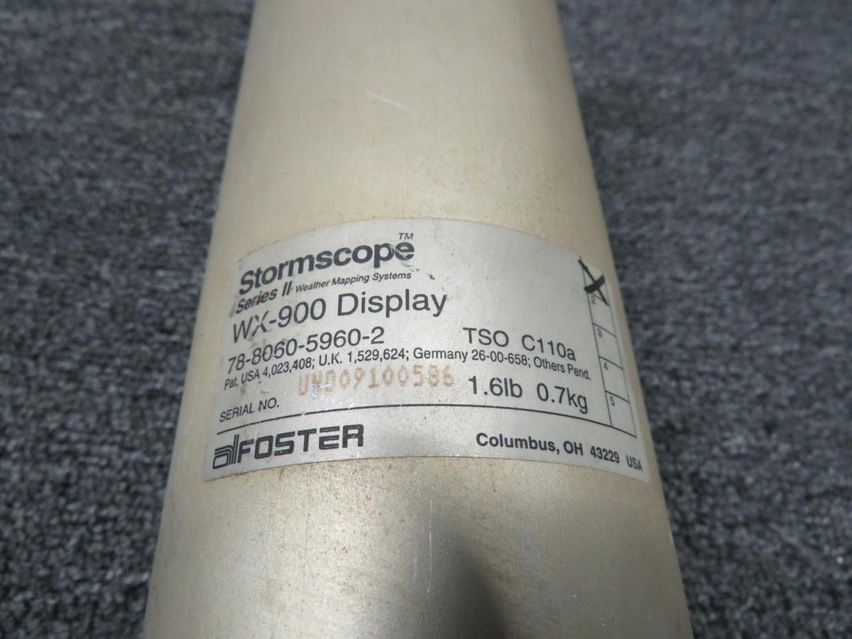 Beechcraft Parts 78-8060-5960-2 Stormscope WX-900 Display Unit with Modifications