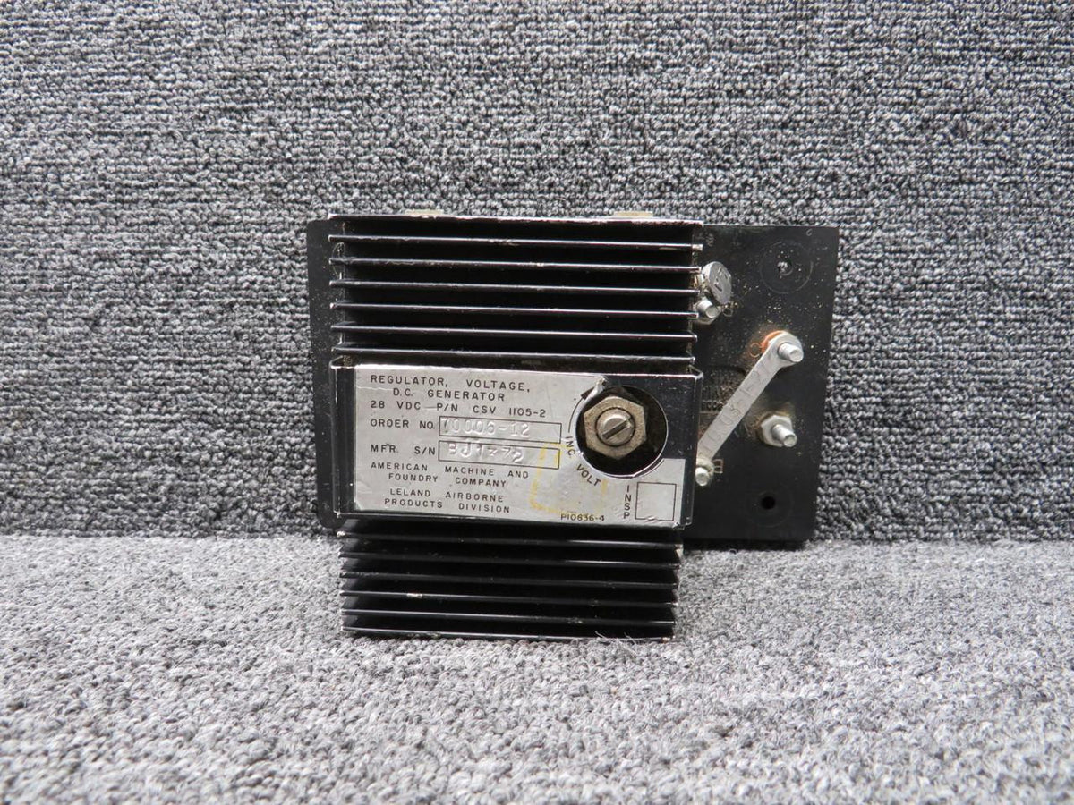 Leland Airborne Products CSV1105-2 Leland DC Generator Voltage Generator 28V