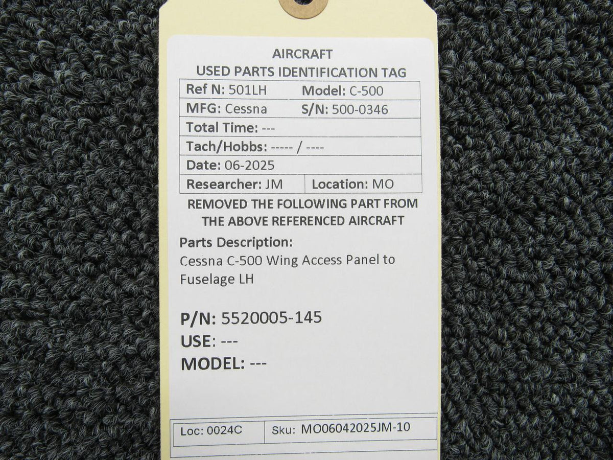 Cessna Aircraft Parts 5520005-145 Cessna C-500 Wing Access Fuselage Panel LH