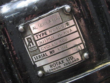 Rotax N0406-3 Rotax Alternator with Modifications (Dented)