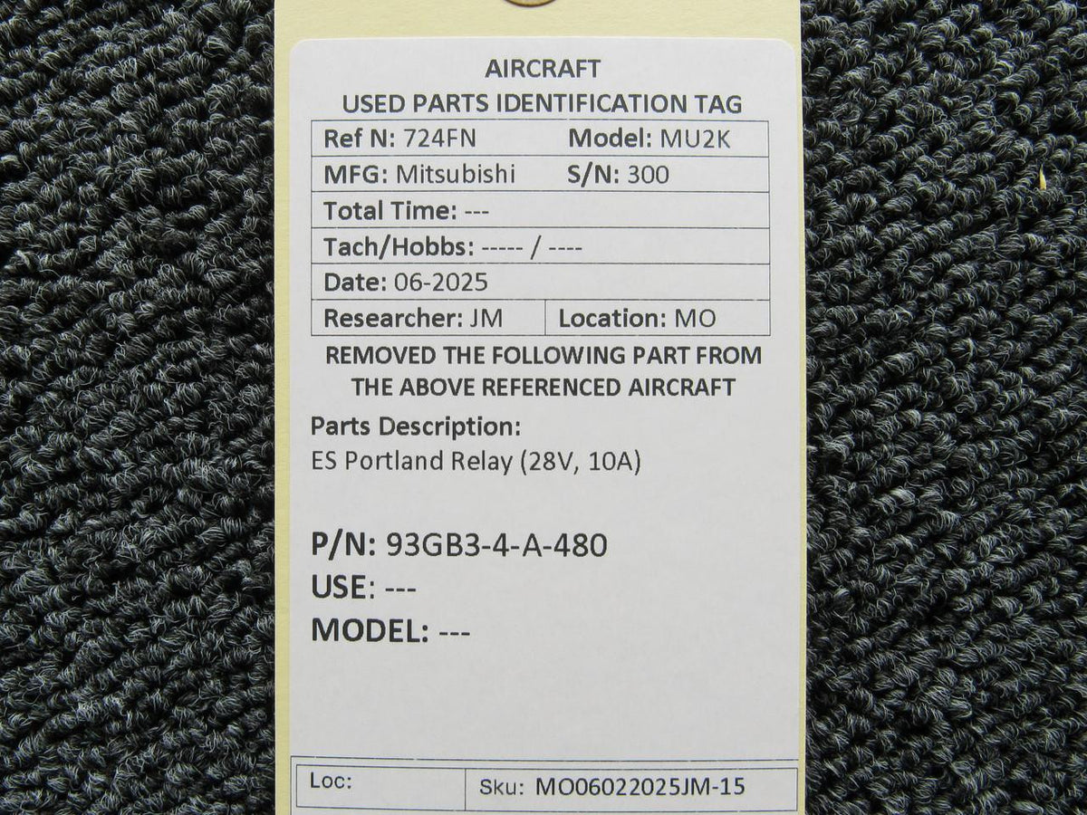 ES Portland 93GB3-4-A-480 ES Portland Relay (28V, 10A)
