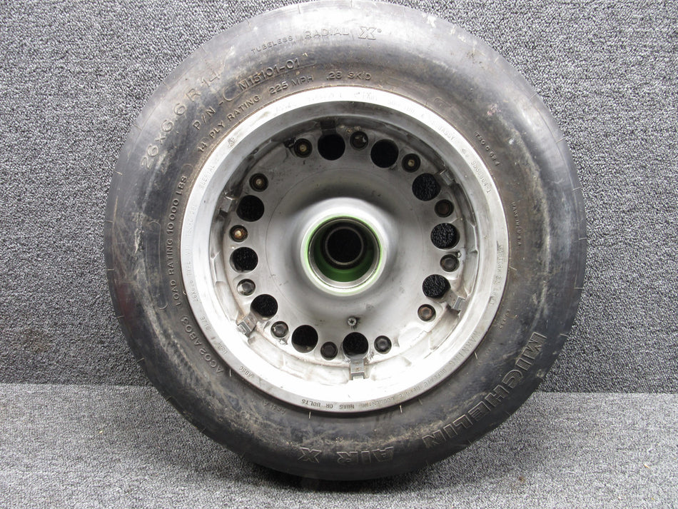9543809 (Use: 9543809-1) Dassault FA20 Wheel Assembly with Tire