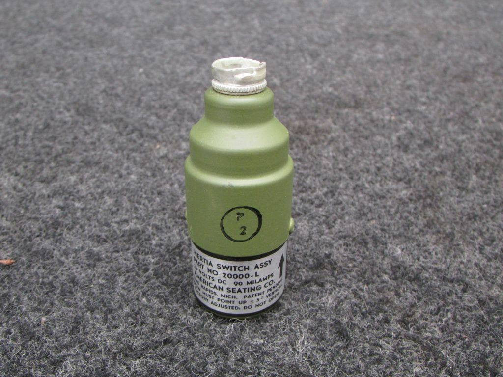 20000-L American Seating Inertia Switch (24V) (NOS) (SA) BAS Part Sales | Airplane Parts