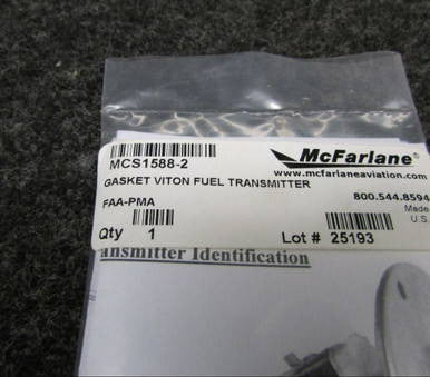 MCS1588-2 Gasket Viton Fuel Transmitter (NEW OLD STOCK) (JC)