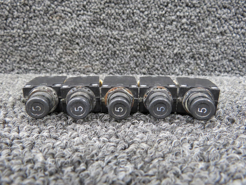 4200-002-5 Mechanical Products Push Breaker Switch 5 Amps (Set of 5)