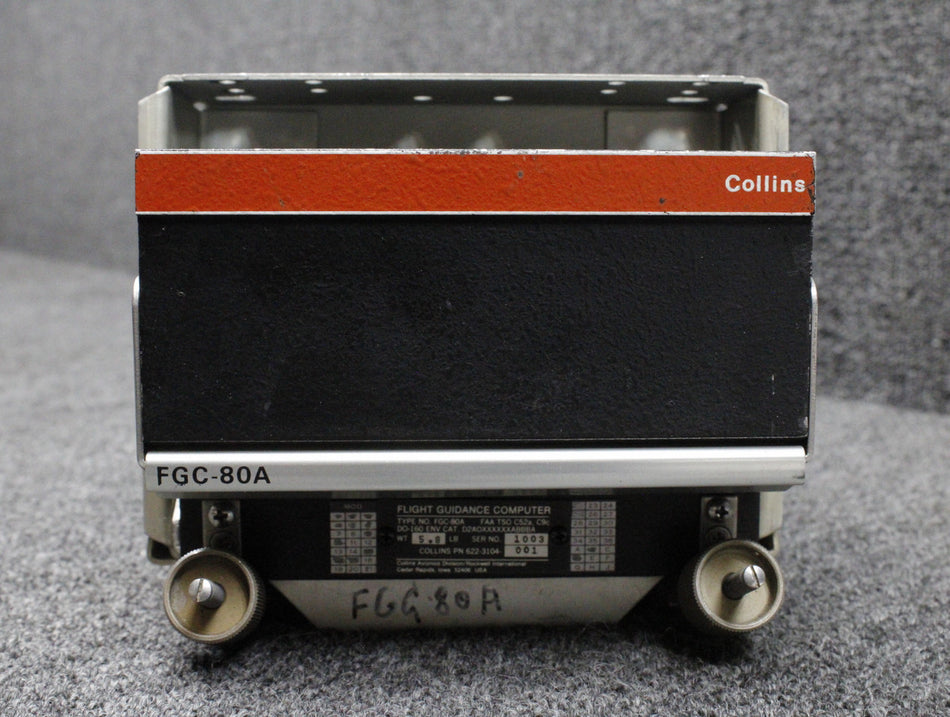 622-3104-001 Collins FGC-80A Flight Guidance Computer with Tray and Wires (Mods)