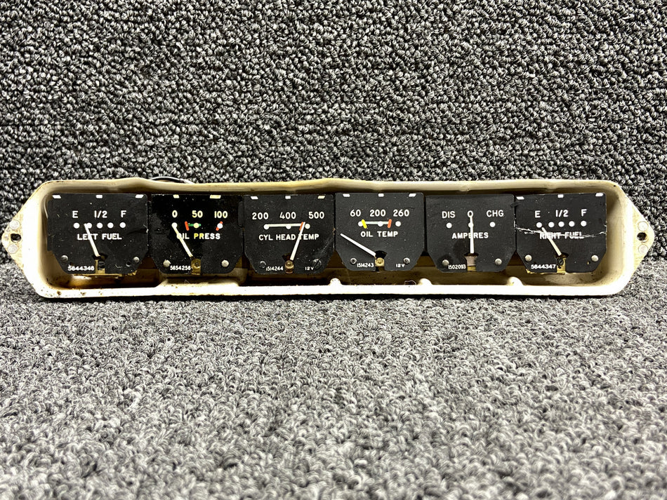 35-324401-13 Beechcraft 35 Engine Instrument Gauge Cluster Assembly