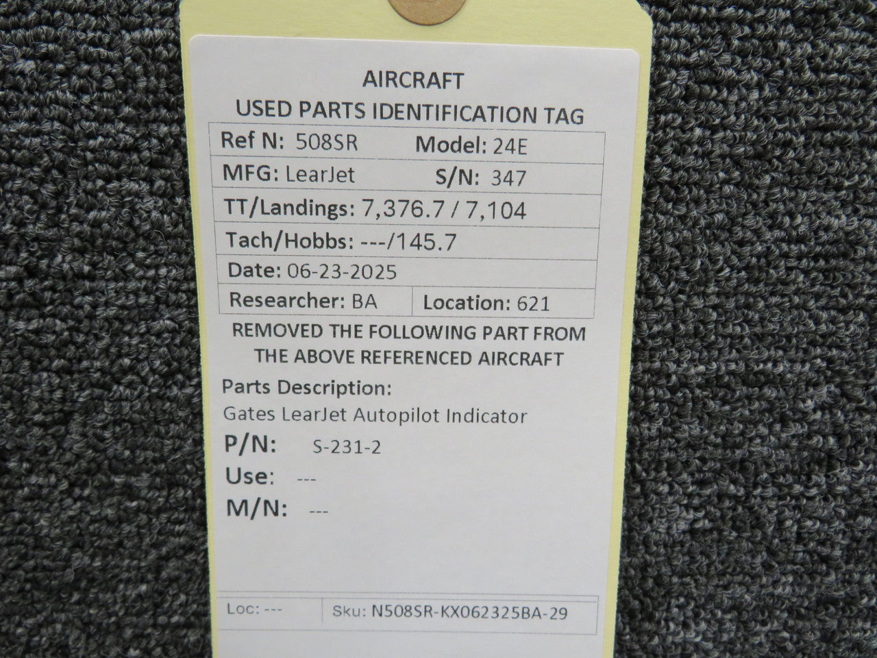 S-231-2 Gates LearJet Autopilot Indicator – BAS Part Sales
