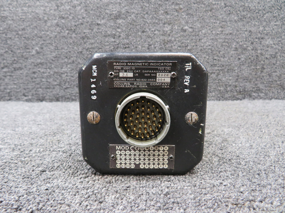 622-0555-004 Collins 332C-10 Magnetic Radio Indicator with Mods (Minus Button)