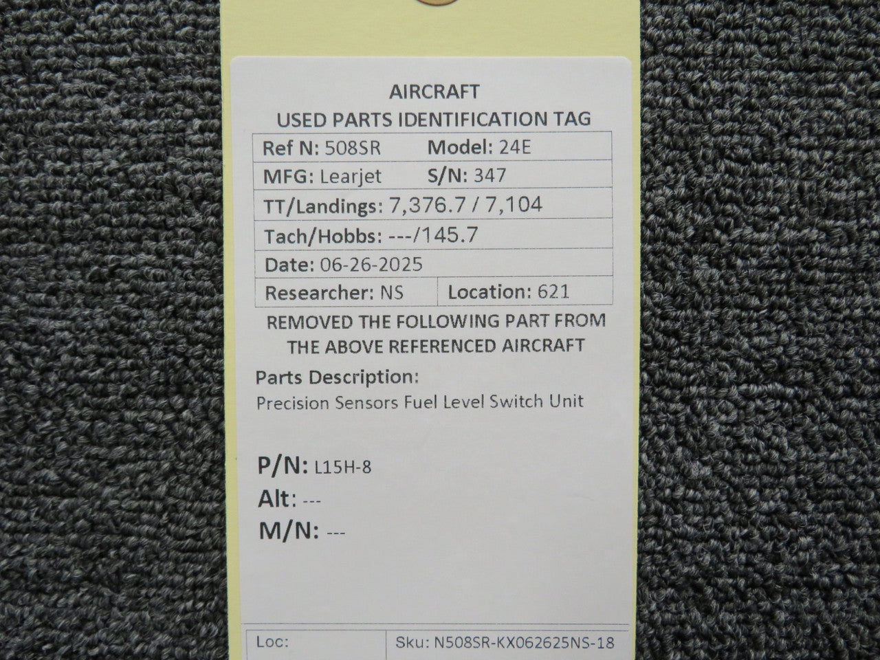 L15H-8 Precision Sensors Fuel Level Switch Unit – BAS Part Sales