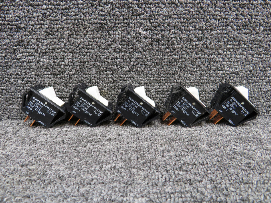 S2160-1 Carling Rocker Switch Set of 5 (New Old Stock)