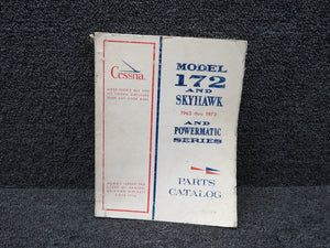 P465-12 Cessna 172 Skyhawk Parts Catalog (1963-1972)