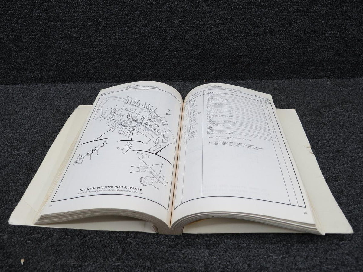 Cessna Aircraft Parts P475-12 Cessna 172 Skyhawk Parts Catalog (1963-1973)