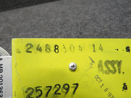 LearJet 2488304-14 LearJet 24E Push to Test Light Panel Assembly