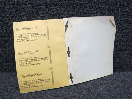 Cessna Aircraft Parts D4549-13 Cessna Avionic Installations Service & Parts Manual (1974-1976)
