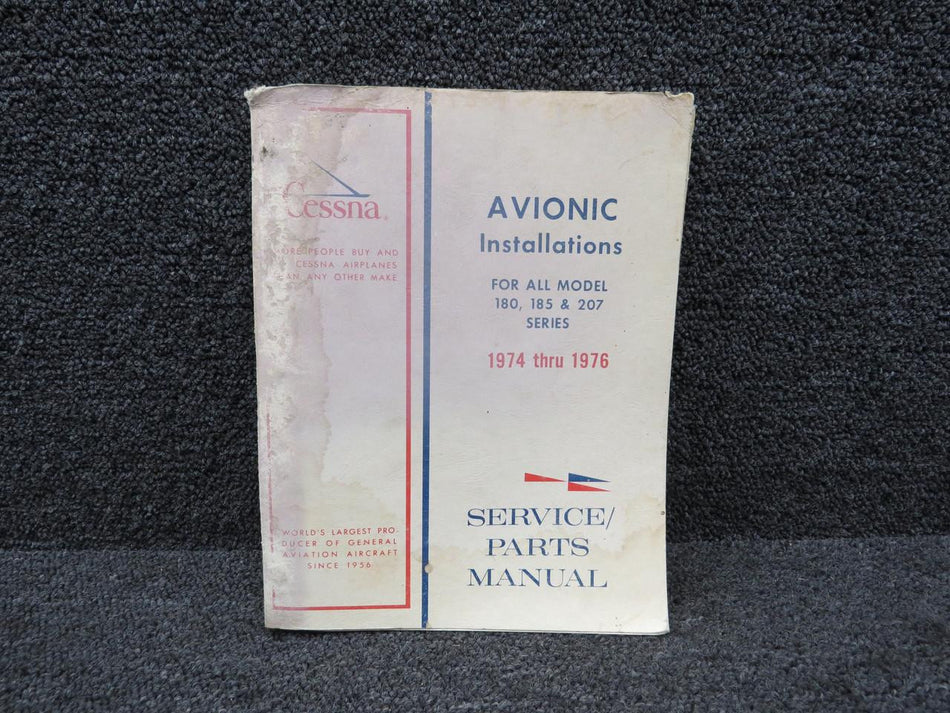 Cessna Aircraft Parts D4549-13 Cessna Avionic Installations Service & Parts Manual (1974-1976)