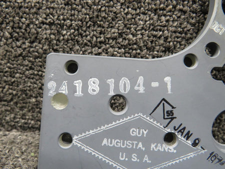 LearJet 2418104-1 LearJet 24E Pressurization Panel Placard