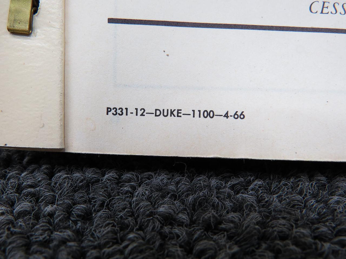 Cessna Aircraft Parts P331-12 Cessna 411 Parts Catalog (1966)