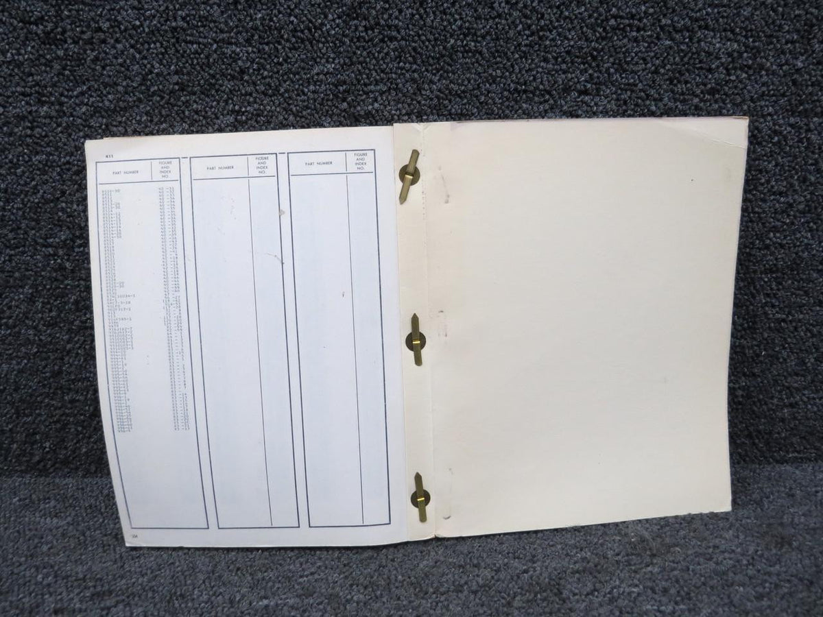 Cessna Aircraft Parts P331-12 Cessna 411 Parts Catalog (1966)