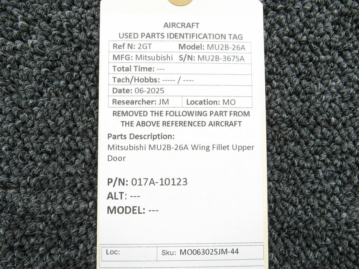 Mitsubishi 017A-10123 Mitsubishi MU2B-26A Wing Fillet Upper Door