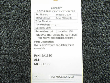 No Brand EA1330 Hydraulic Pressure Regulating Valve Assembly