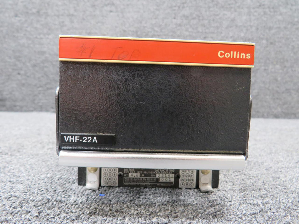 Collins 622-6152-001 Collins VHF-22A VHF Comm Transceiver with Mods and Green Tag (Core)