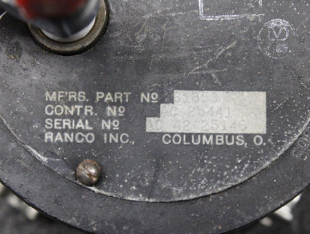 Ranco 31853 (Alt: AN5770-1) Ranco Inc Manifold Pressure Indicator
