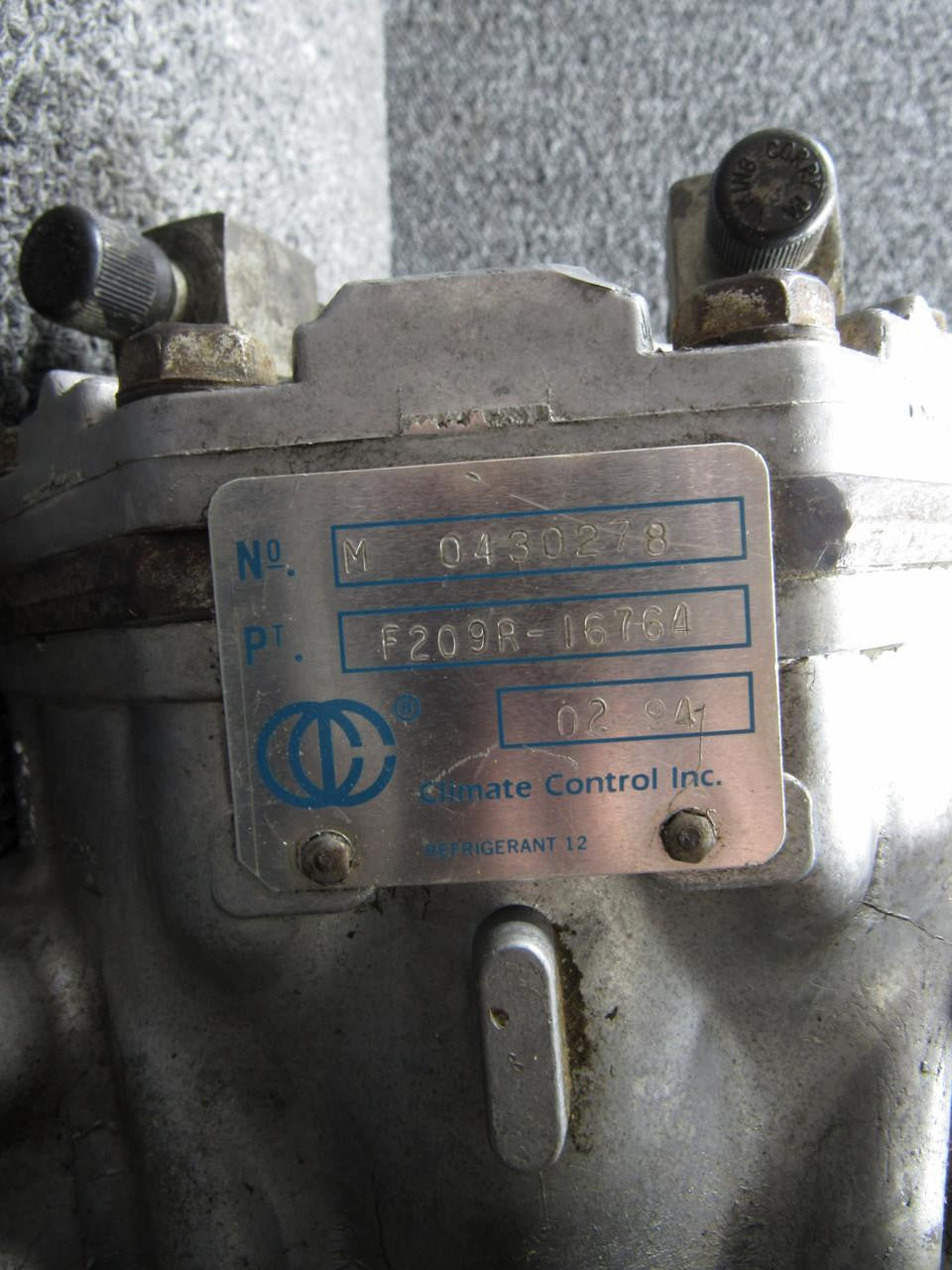 Climate Control F290R-16764 Climate Control Inc. AC Compressor Assembly (CORE)