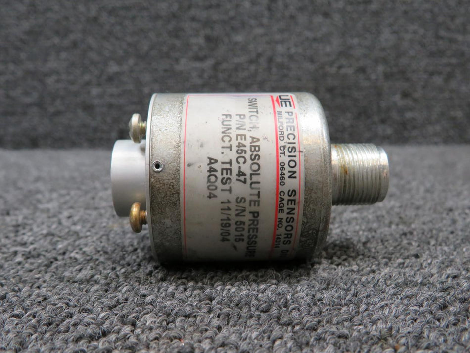 Precision Sensors E45C-47 Precision Sensors Absolute Pressure Switch w Green Repairable Tag (Core)