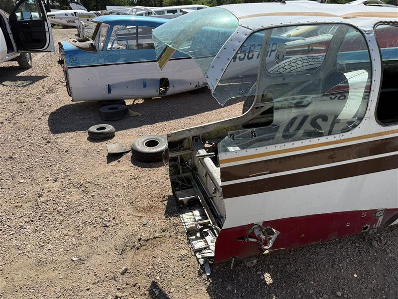 Beechcraft S35 Fuselage with Bill of Sale, Airworthiness, Tag, and Logs