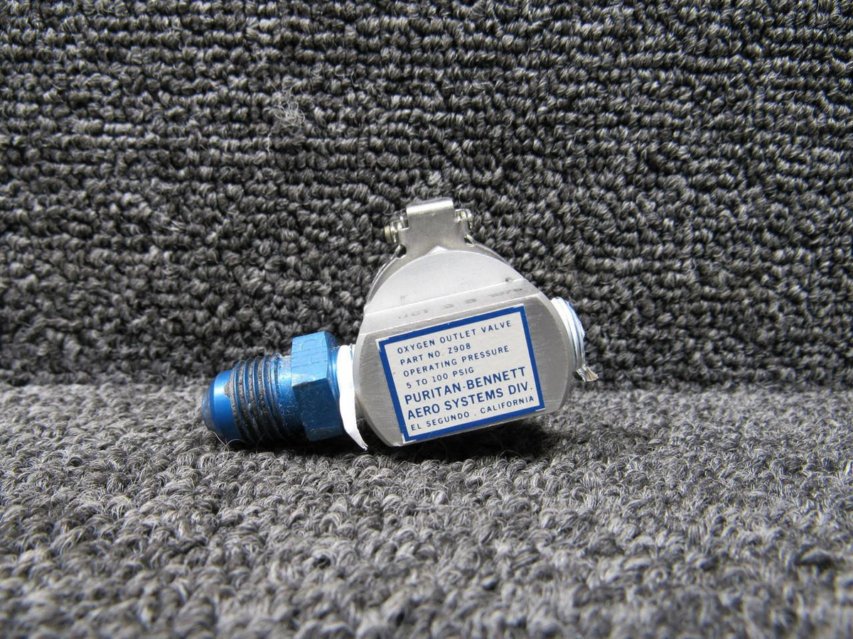Puritan-Bennett Z908 Puritan-Bennett Oxygen Outlet Valve, 5-100 Psig