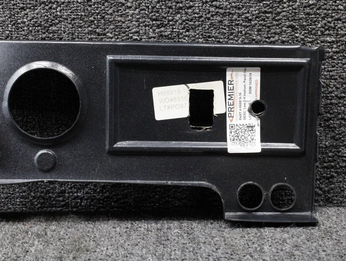 Premier Aero  H66918-16 Piper PA28-235 Premier Aero Instrument Panel Cover Lower LH
