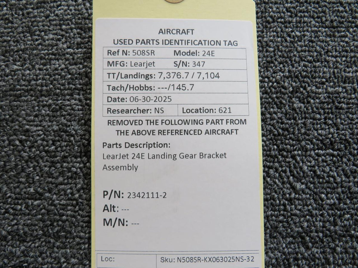 LearJet 2342111-2 LearJet 24E Landing Gear Bracket Assembly