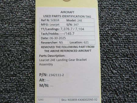 LearJet 2342111-2 LearJet 24E Landing Gear Bracket Assembly
