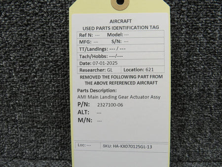 AMI 2327100-6 AMI Main Landing Gear Actuator Assy