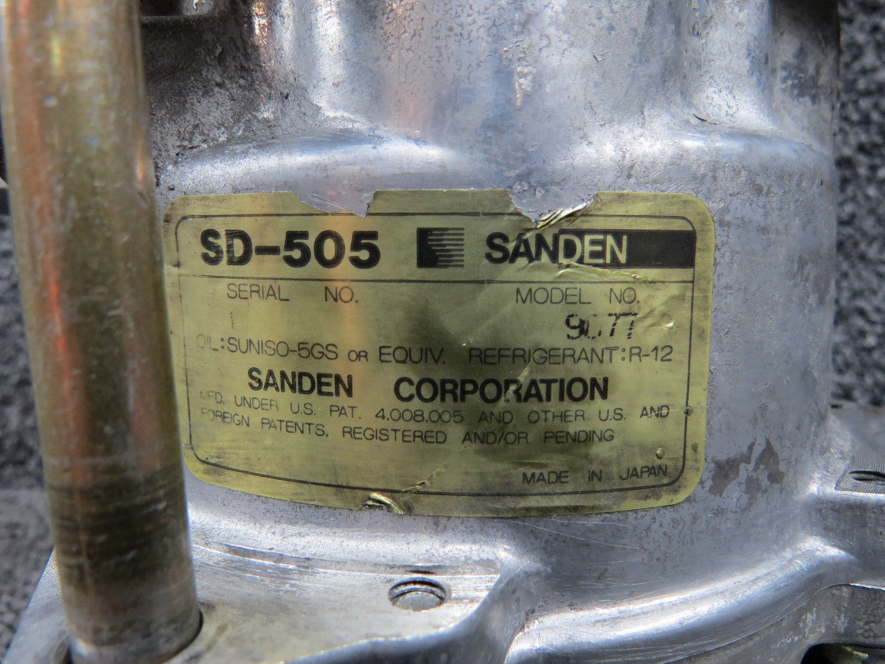 SANDEN SD–505エアコンコンプレッサー 9082 SD-505 Sanden 9077 Air Conditioning Compressor – BAS Part Sales
