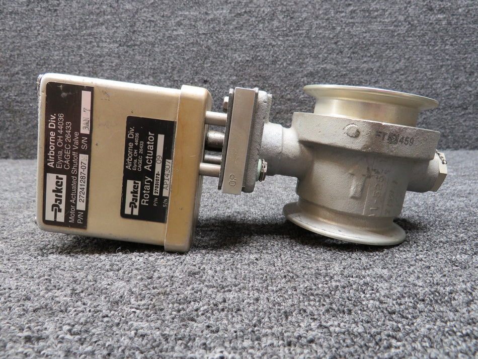 27241287-07M Parker Motor Actuated Shutoff Valve with Green Tag (Core)